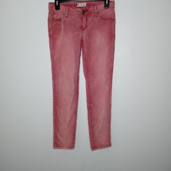 Free People salmon color corduroy jeans size 24 - Picture 1 of 5